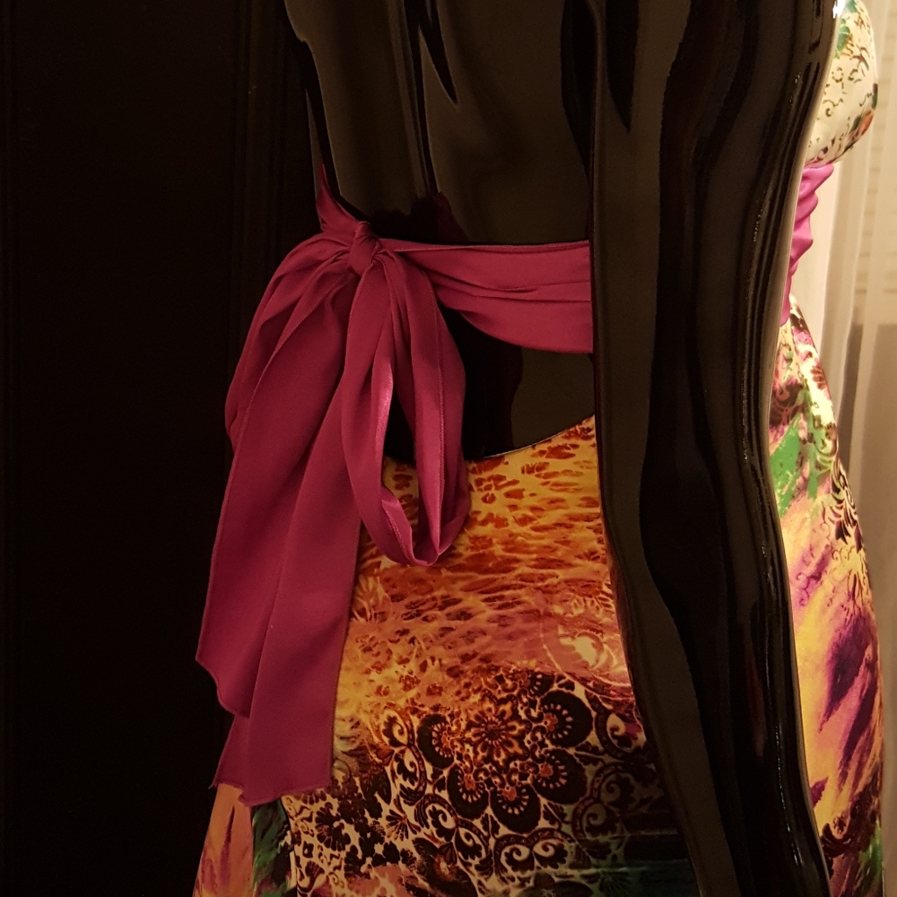 Long Maxi Multi-colored Dress - Picture 2 of 13